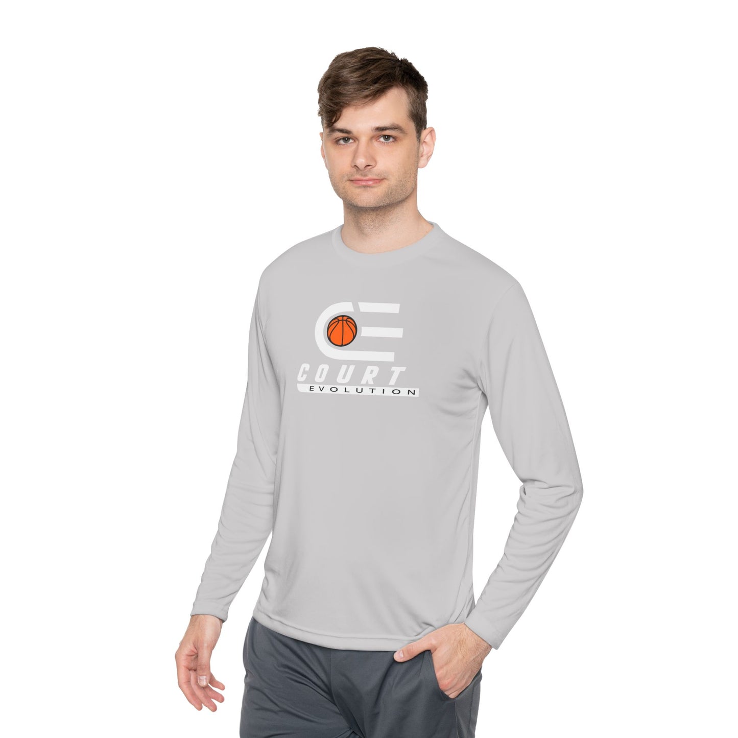 Court Evolution Logo Moisture-wicking LS Tee