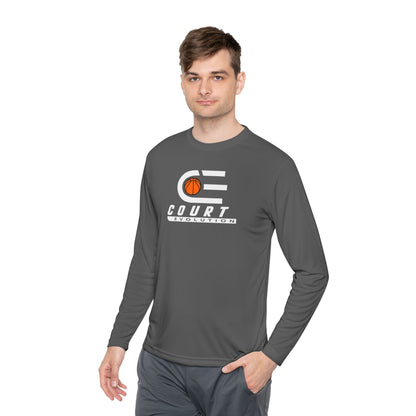 Court Evolution Logo Moisture-wicking LS Tee
